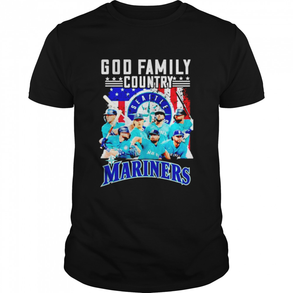 God family country Seattle Mariners shirt