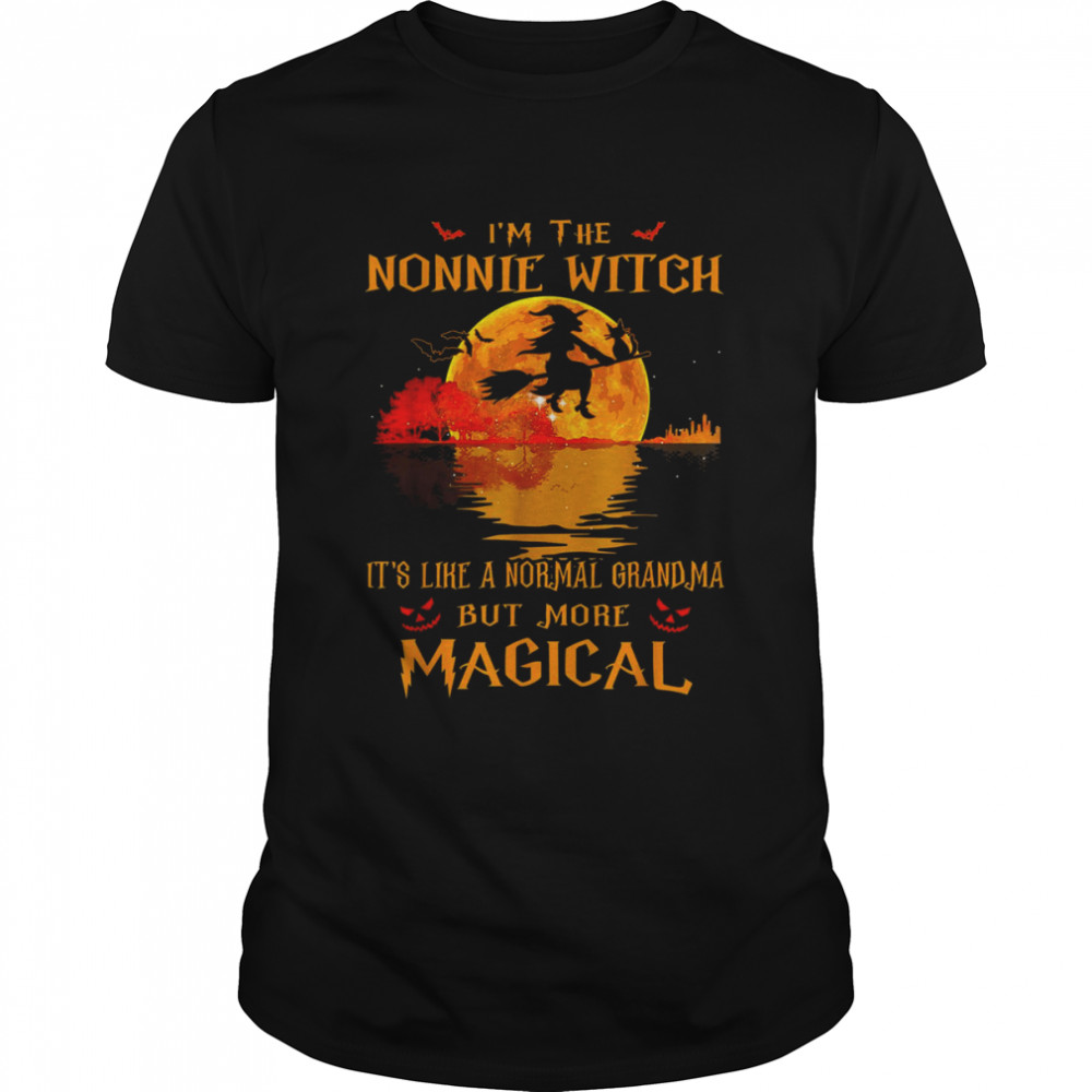 I’m The Nonnie Witch It_s Like A Normal Grandma Halloween T-Shirt
