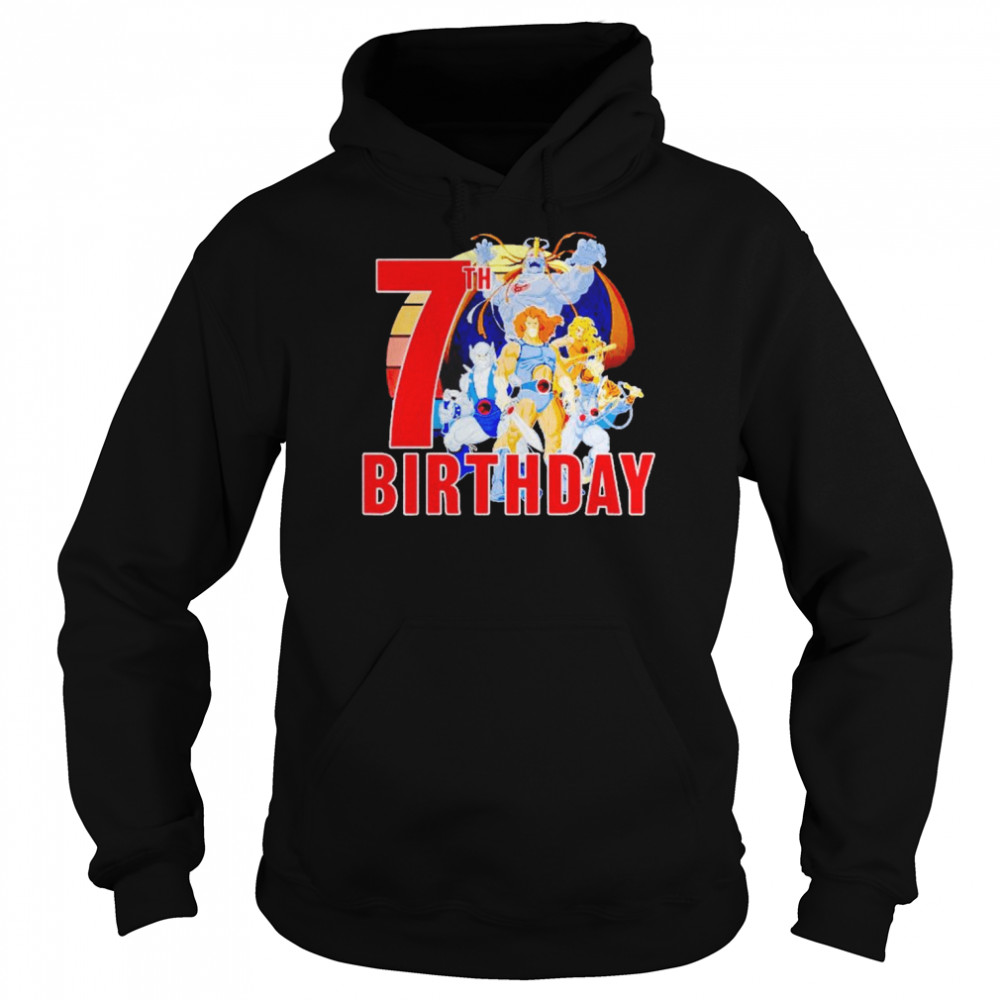Kids Thundercats Happy 7Th Birthday shirt Unisex Hoodie