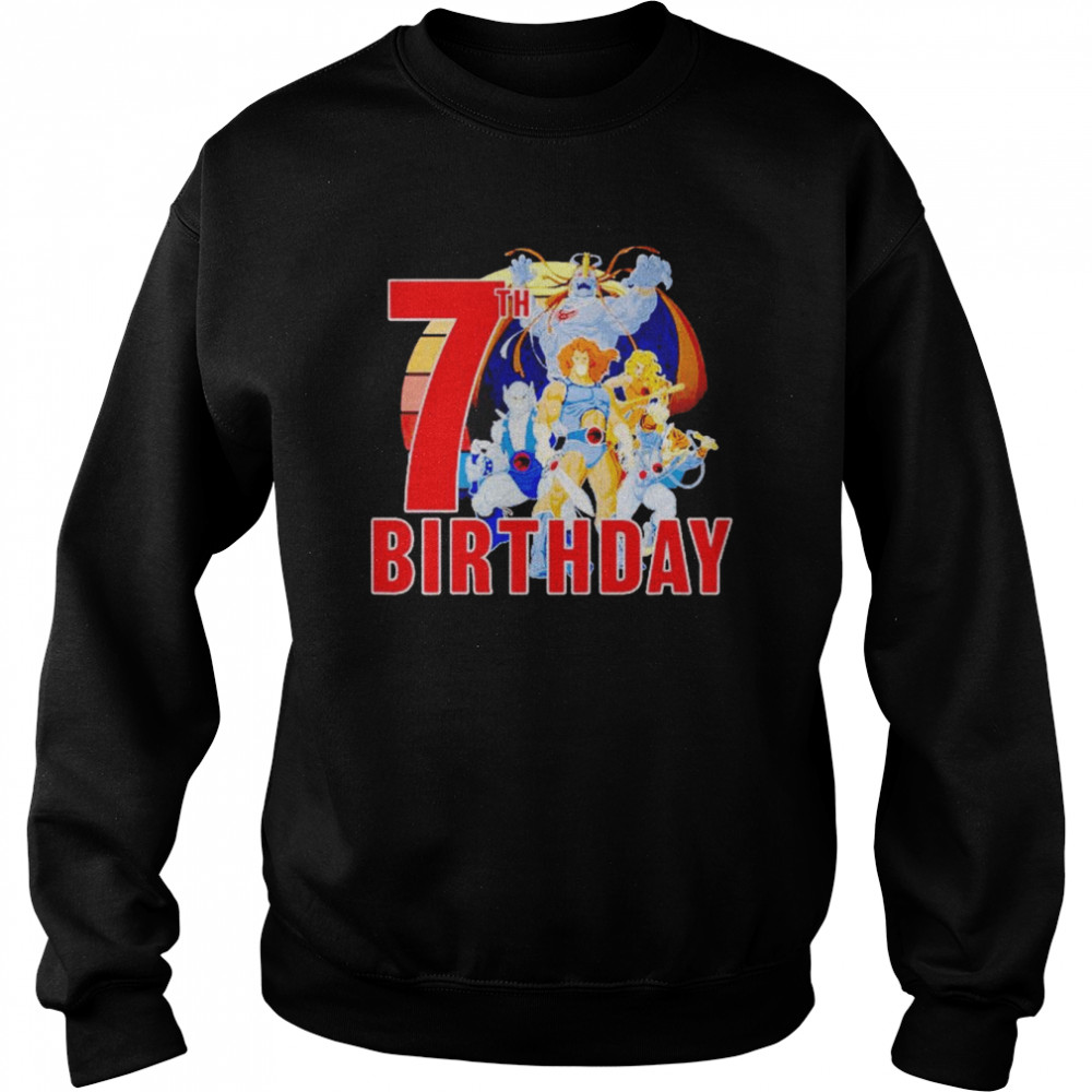 Kids Thundercats Happy 7Th Birthday shirt Unisex Sweatshirt