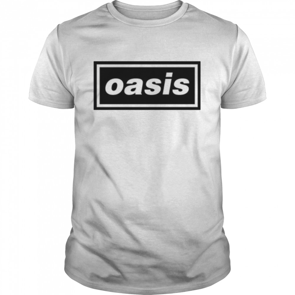 Ladies White Oasis Logo Liam Noel Gallagher shirt