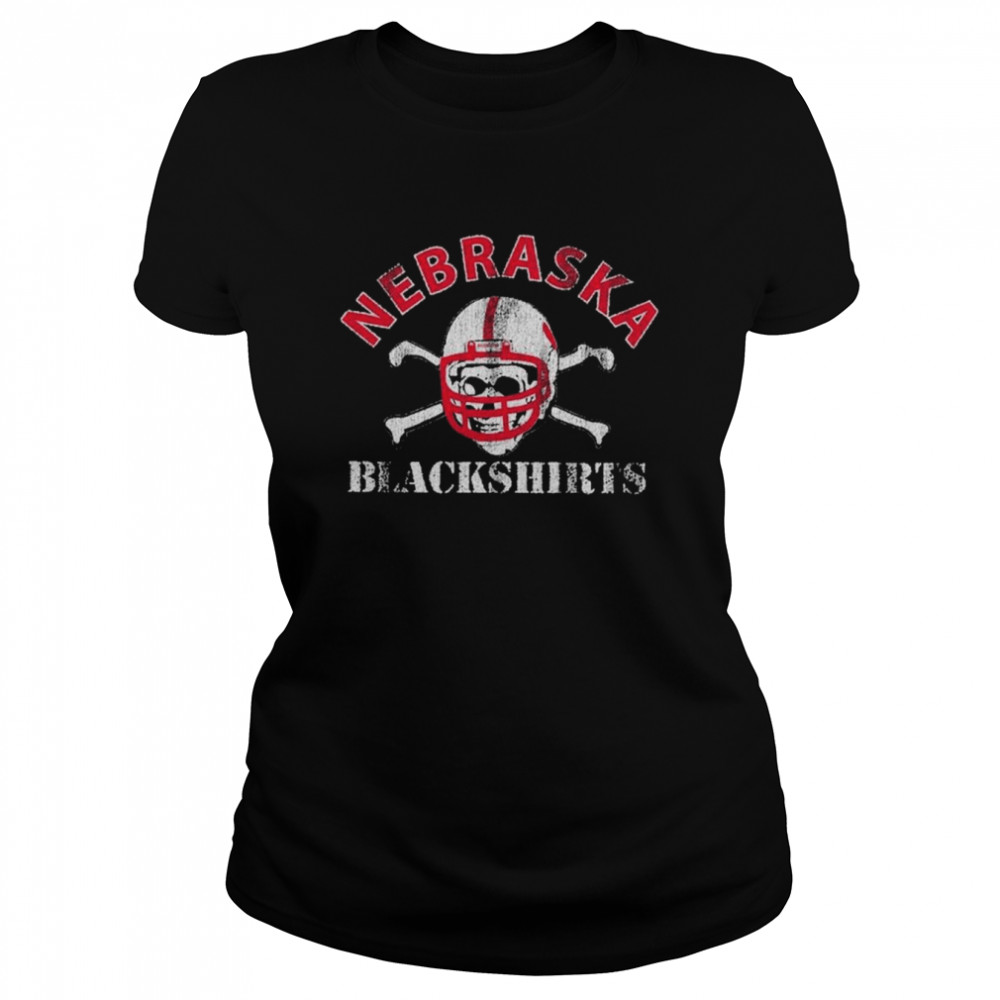 Nebraska Huskers Vintage Blackshirts Tri-Blend T- Classic Women's T-shirt