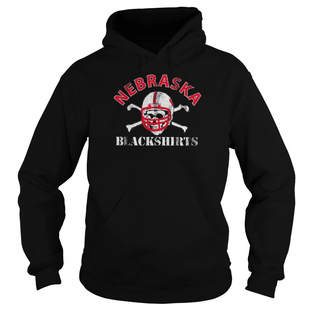 Nebraska Huskers Vintage Blackshirts Tri-Blend T- Unisex Hoodie