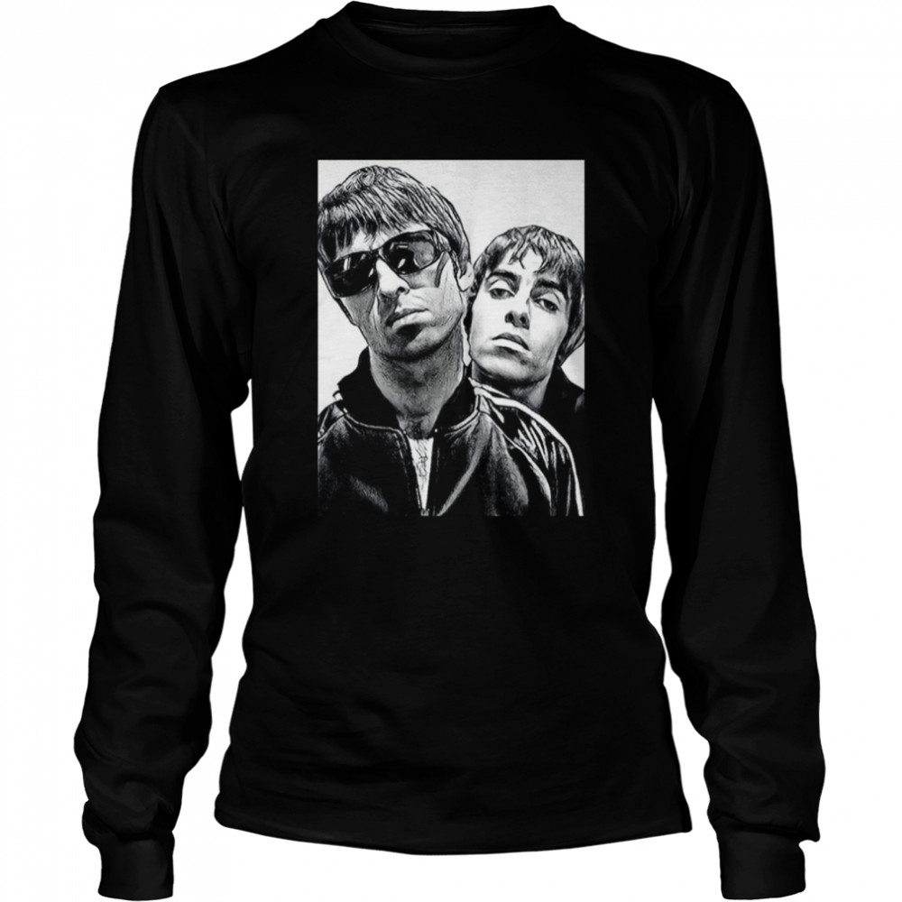 Noel & Liam Gallagher shirt Long Sleeved T-shirt
