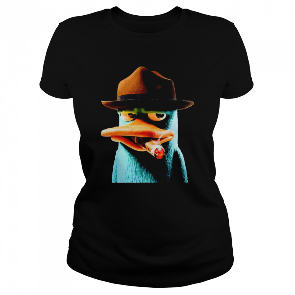 Perry the platypus smoking shirt Classic Women's T-shirt