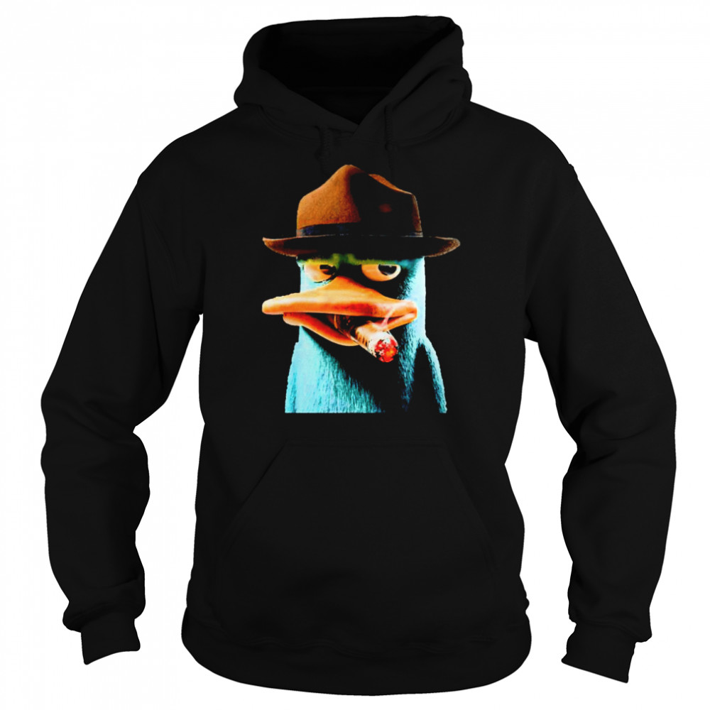 Perry the platypus smoking shirt Unisex Hoodie