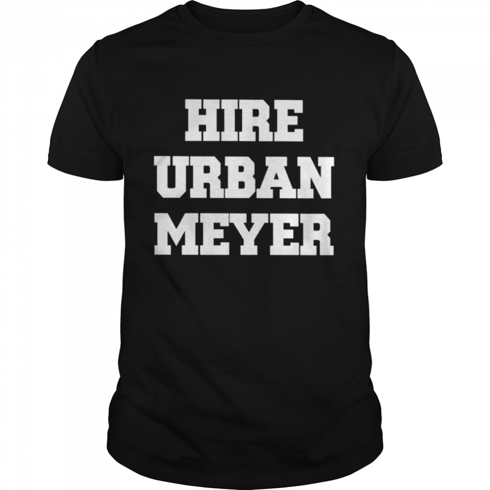Red hire urban meyer shirt