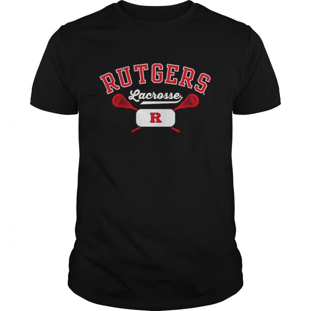 Rutgers Scarlet Knights Lacrosse Script  Classic Men's T-shirt