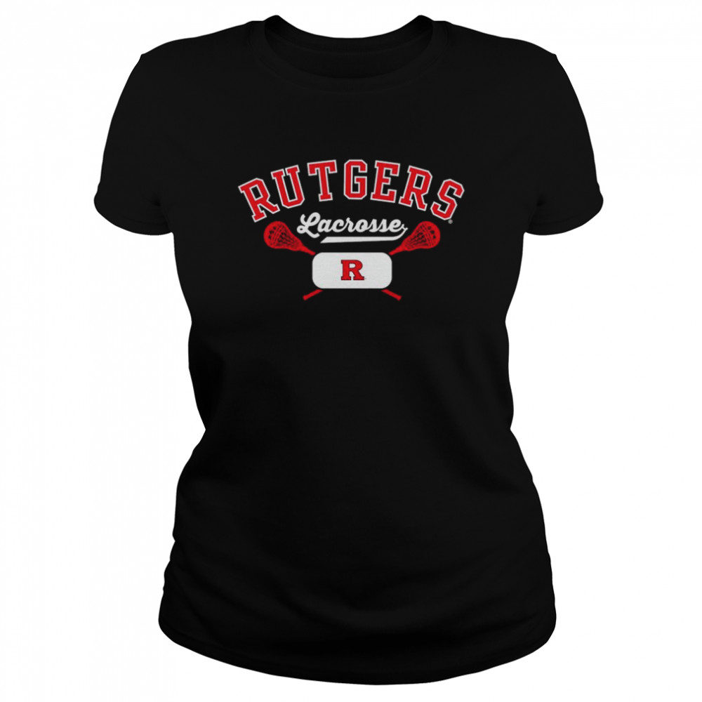 Rutgers Scarlet Knights Lacrosse Script Classic Women's T-shirt