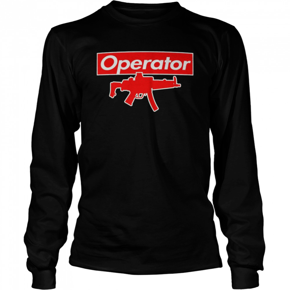 Supreme operator gun shirt Long Sleeved T-shirt
