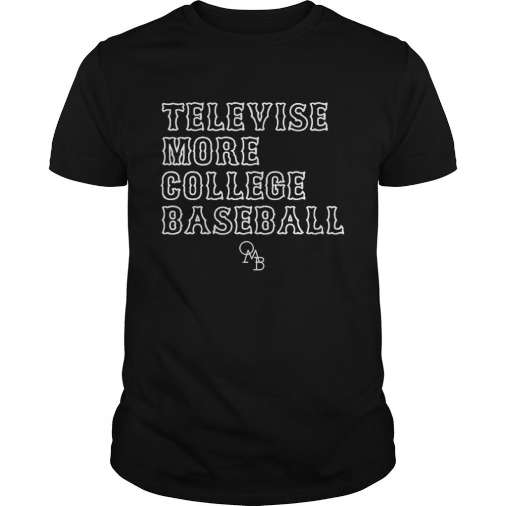 Televise more College Baseball shirt Classic Men's T-shirt