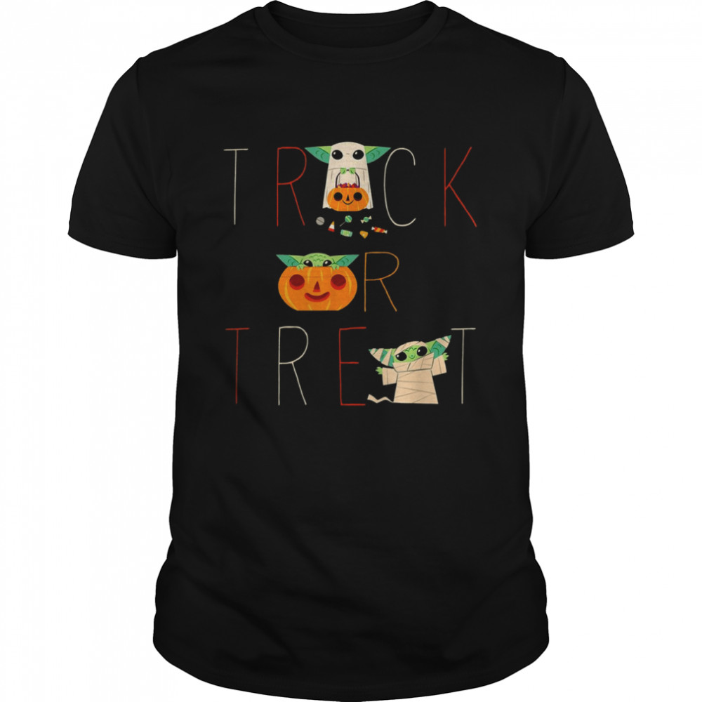 The Mandalorian Grogu Trick Or Treat Star Wars Halloween T-Shirt
