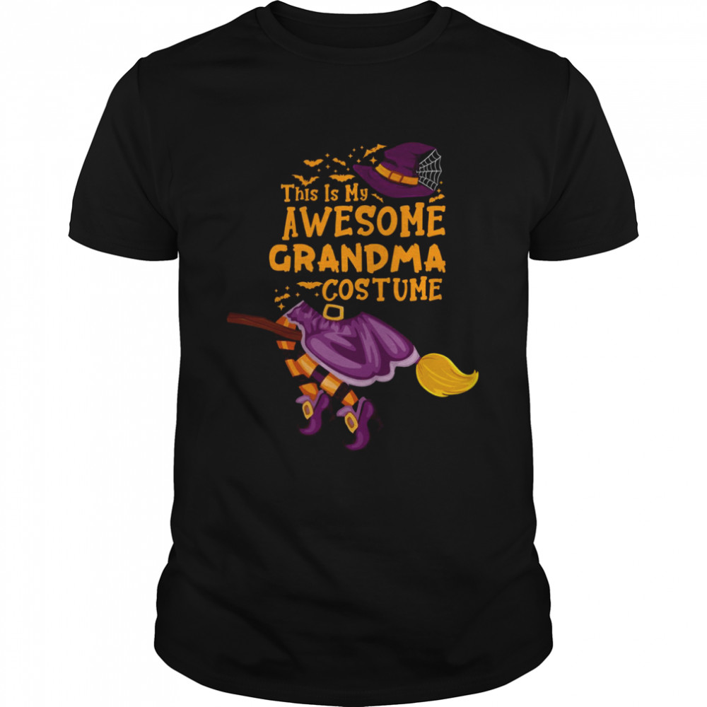 This Is My Awesome Grandma Costume Pumpkin Funny Grandma Halloween T-Shirt
