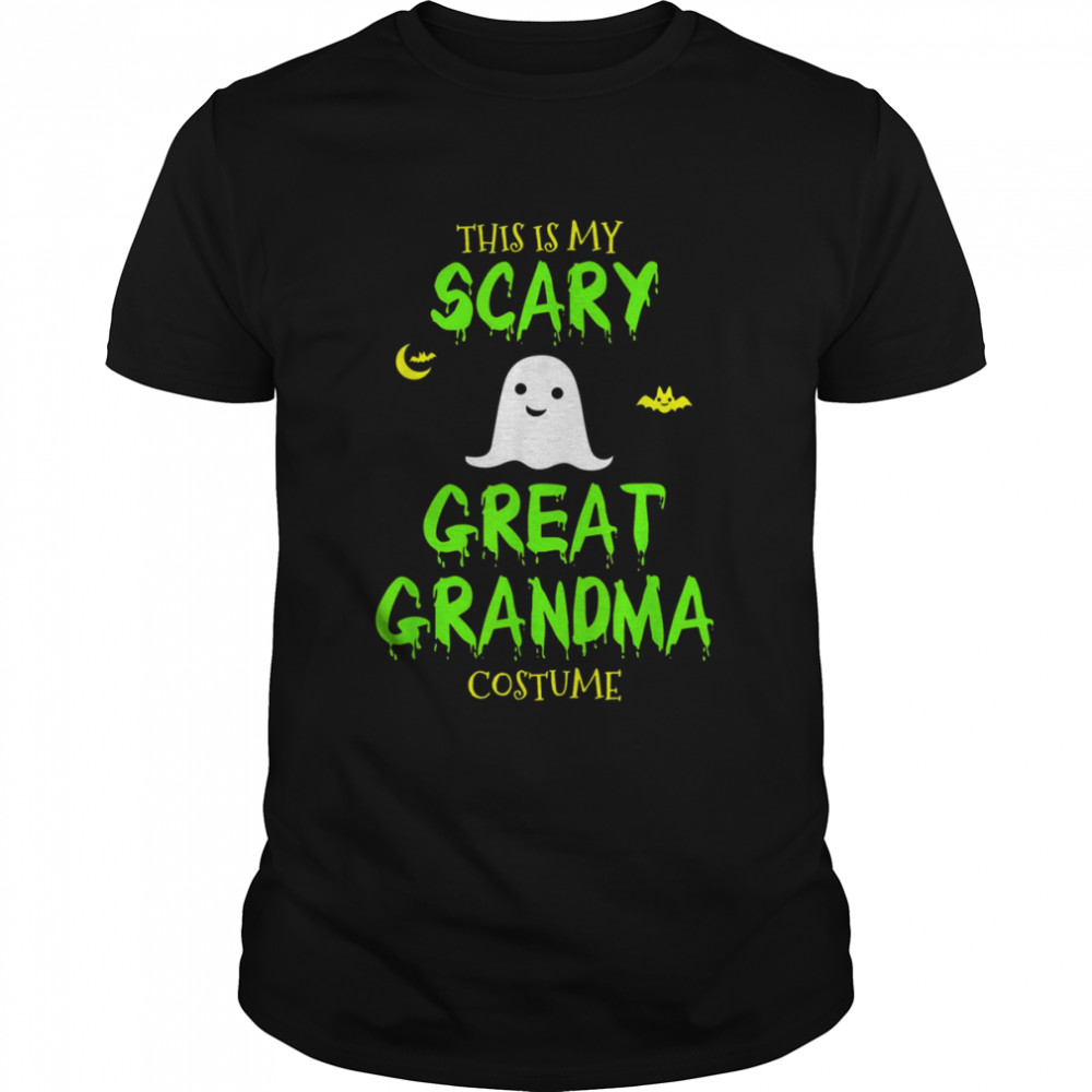 This Is My Scary Great Grandma Costume Halloween Lazy Easy Grandma Halloween T-Shirt