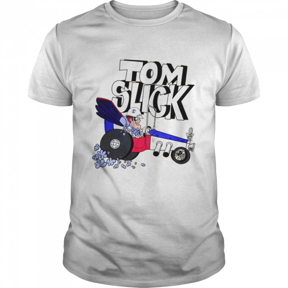Tribute To Jay Ward Cartoons Tom Slick In The Thunderbolt Grease Slapper shirt Classic Men's T-shirt
