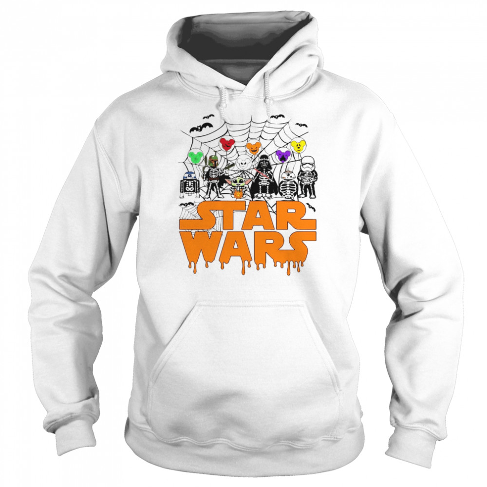 Trick or Treat Star Wars Halloween Baby Yoda And Friends T- Unisex Hoodie