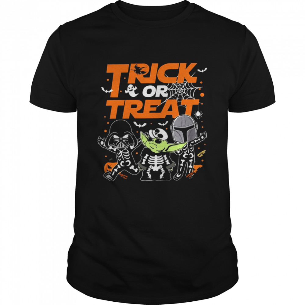 Trick Or Treat Star Wars Halloween Trick Or Treat Darth Vader T-Shirt