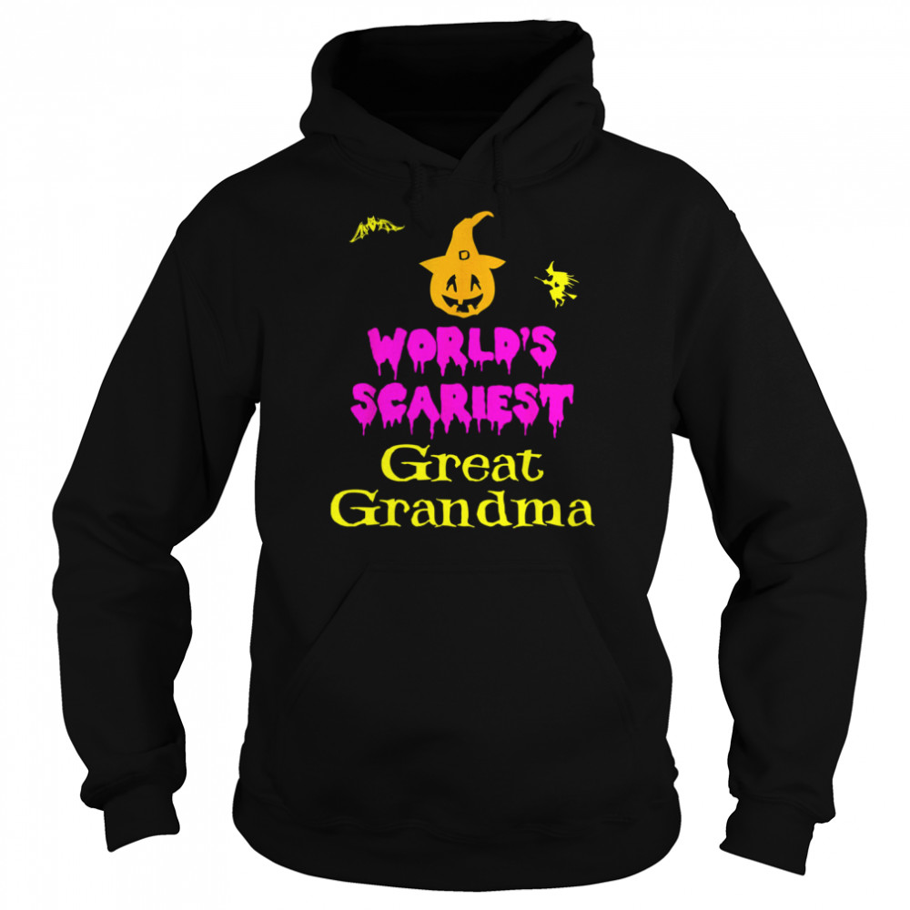 World’s Scariest Great Lazy Easy Grandma Halloween T- Unisex Hoodie