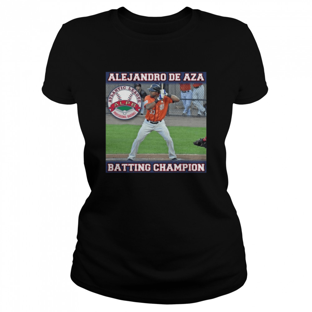 Atlantic League Professional Baseball Alejandro De Aza Batting Champions shirt Classic Women's T-shirt