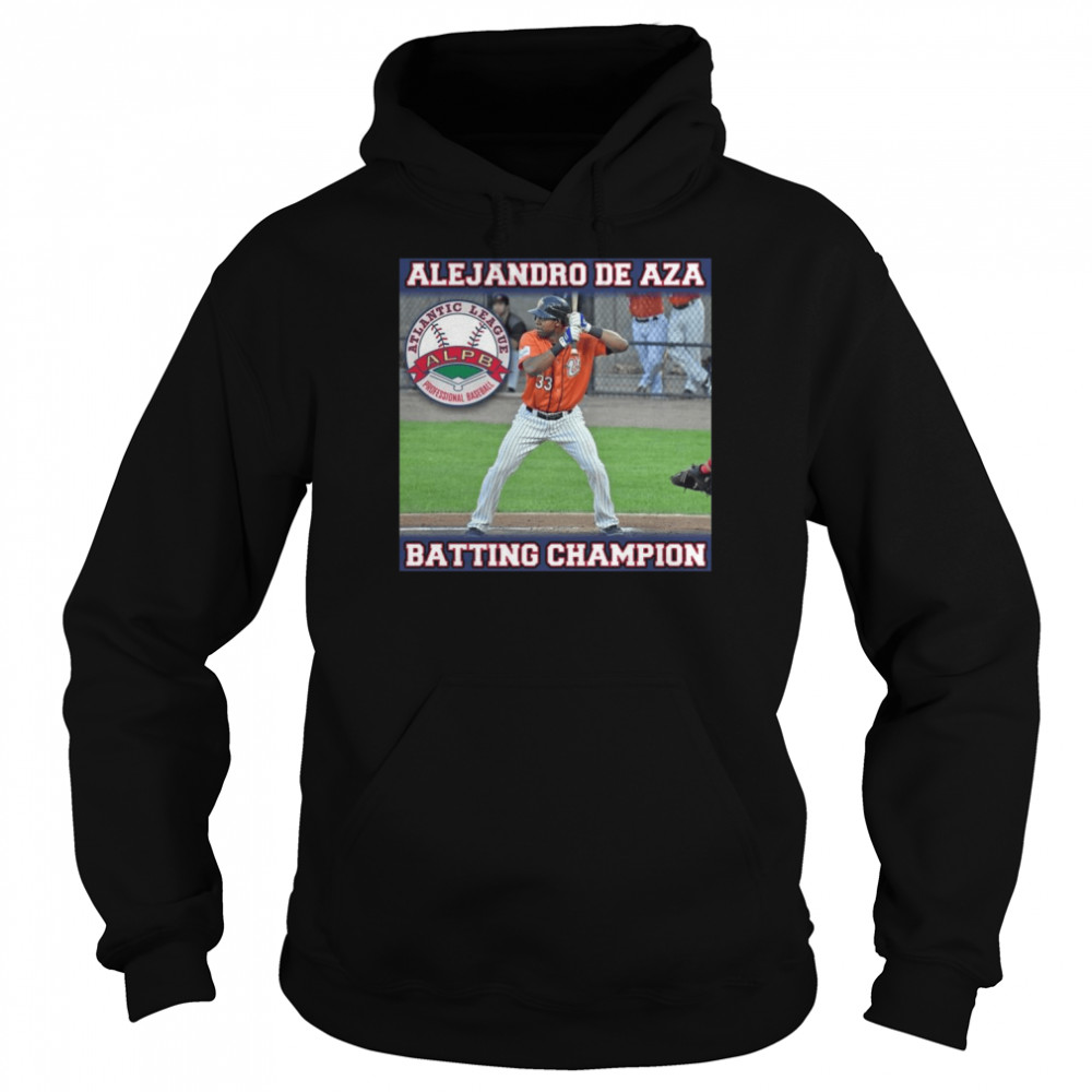 Atlantic League Professional Baseball Alejandro De Aza Batting Champions shirt Unisex Hoodie