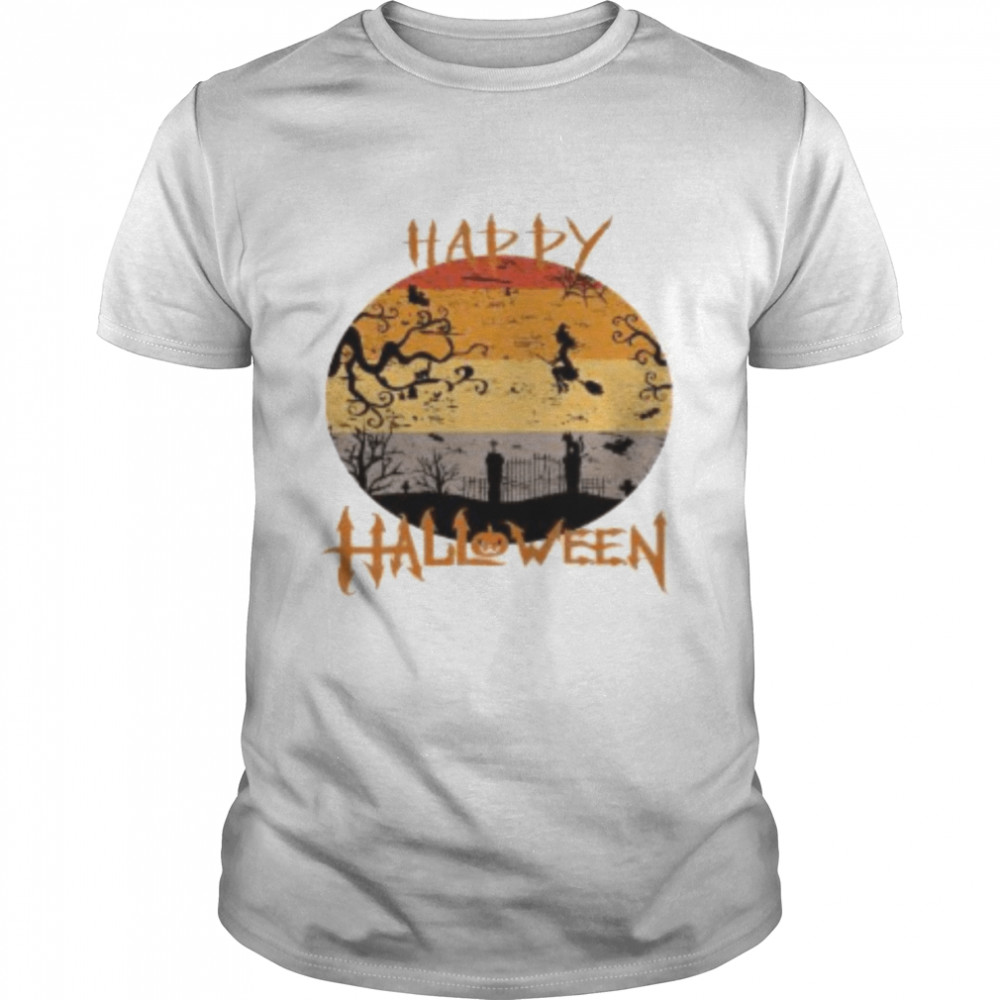 Black Happy Halloween T-Shirt