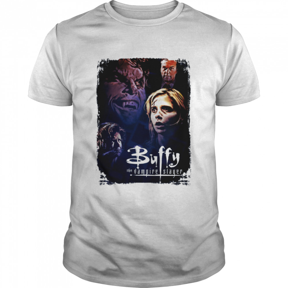 Buffy The Vampire Slayer Cast Season 3 Helpless White Giles Joyce Halloween shirt
