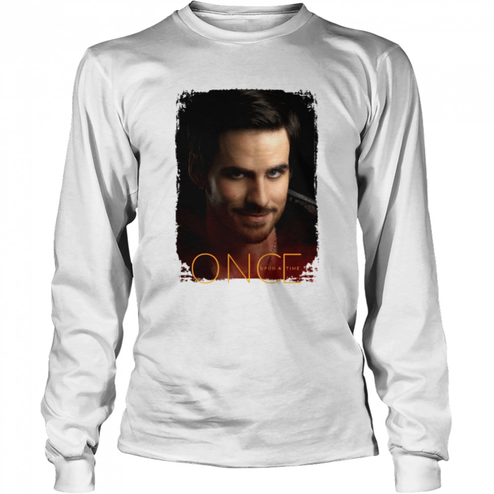 Captain Hook Once Upon A Time White Halloween shirt Long Sleeved T-shirt