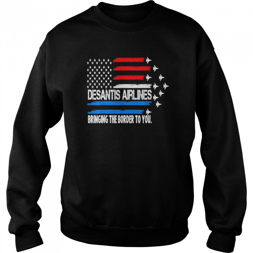 DeSantis Airlines USA Flag 2024 Vintage T- Unisex Sweatshirt
