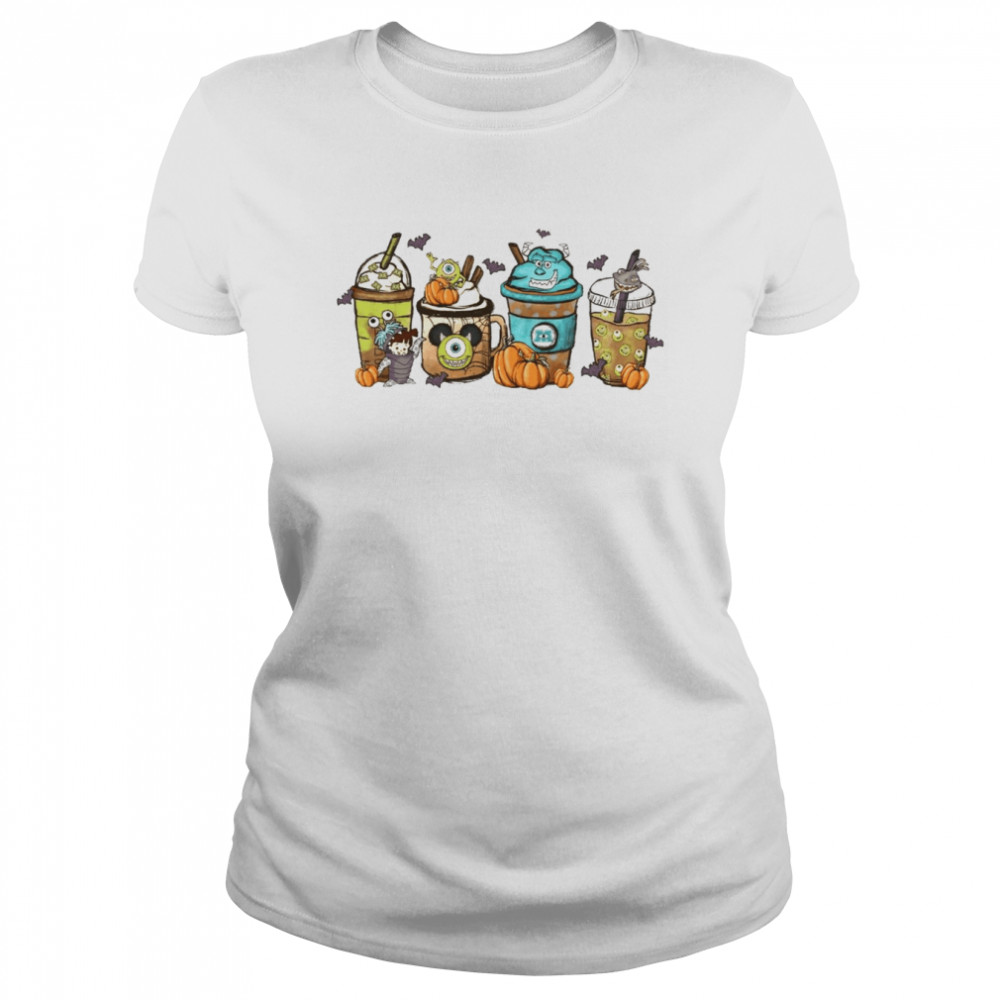 Disney Monsters Inc Latte Halloween  Classic Women's T-shirt