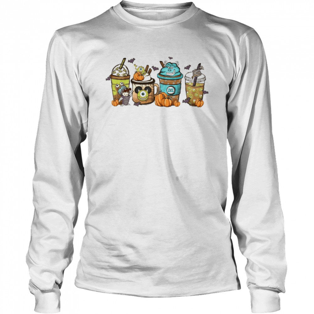 Disney Monsters Inc Latte Halloween  Long Sleeved T-shirt