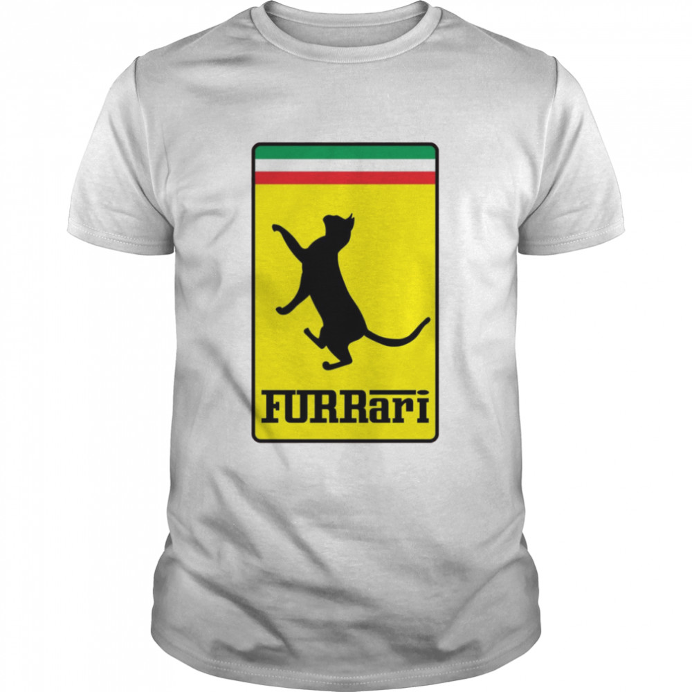 Furrari Not Ferrari Cat Logo shirt