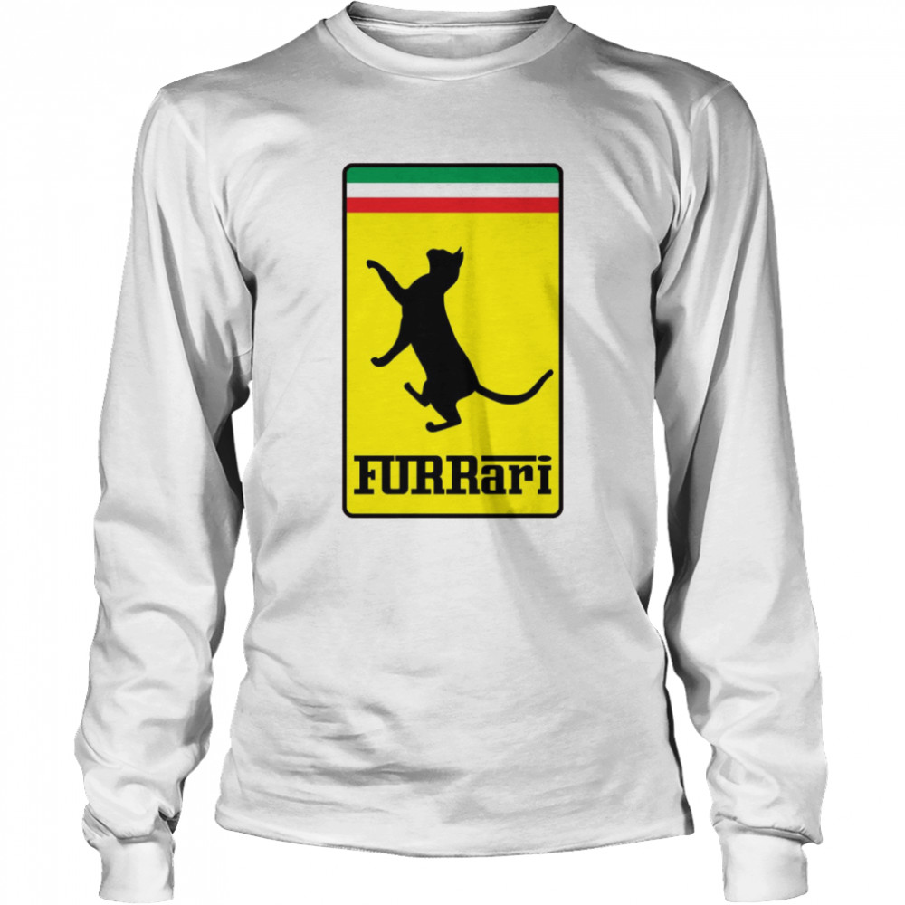 Furrari Not Ferrari Cat Logo shirt Long Sleeved T-shirt