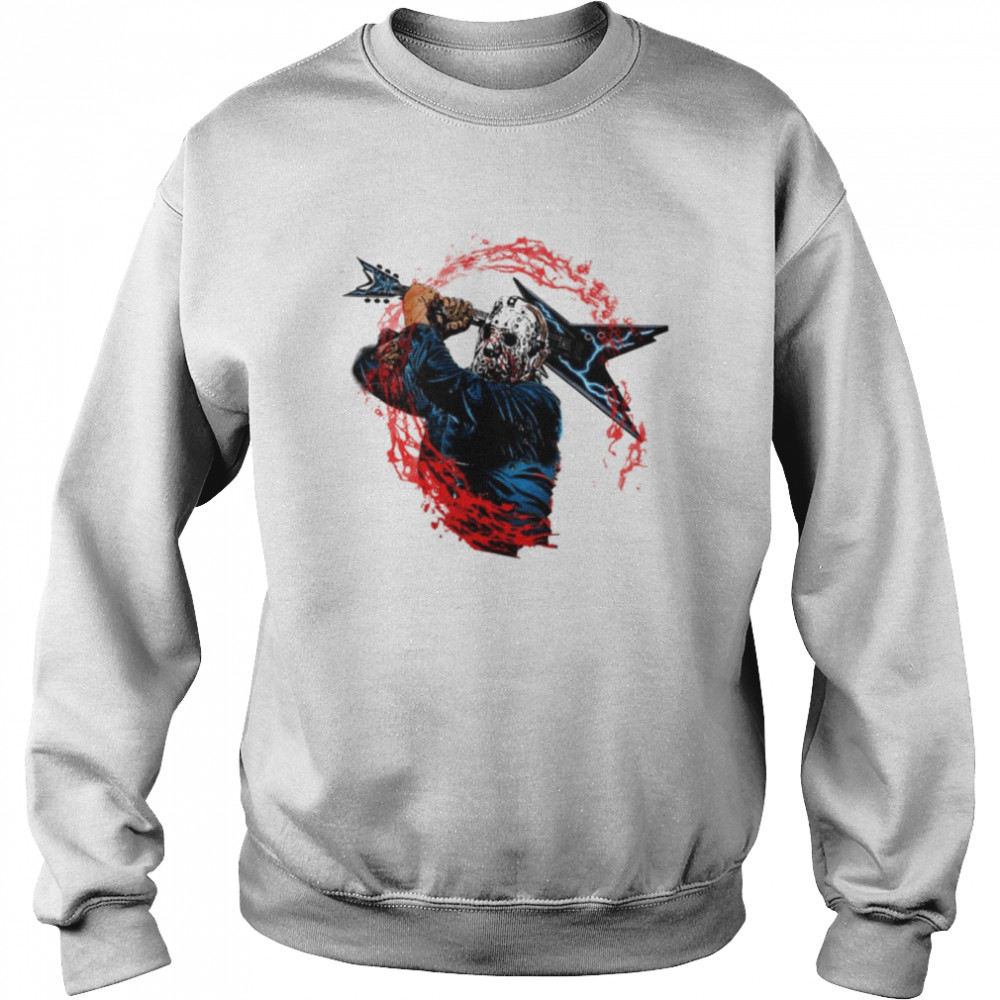Guitar Kill Halloween Monsters Jason Voorhees shirt Unisex Sweatshirt