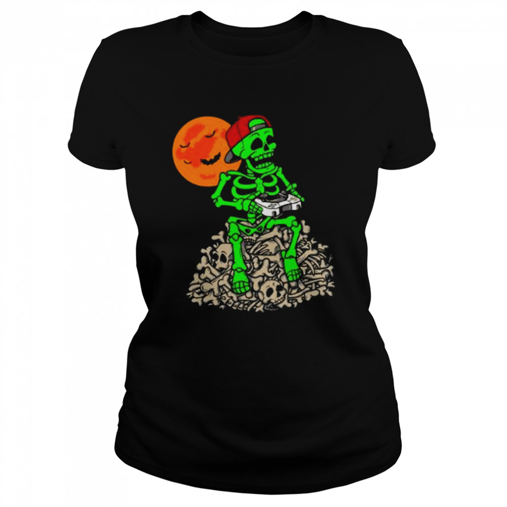 Halloween Skeleton Game Boy Classic Women's T-shirt