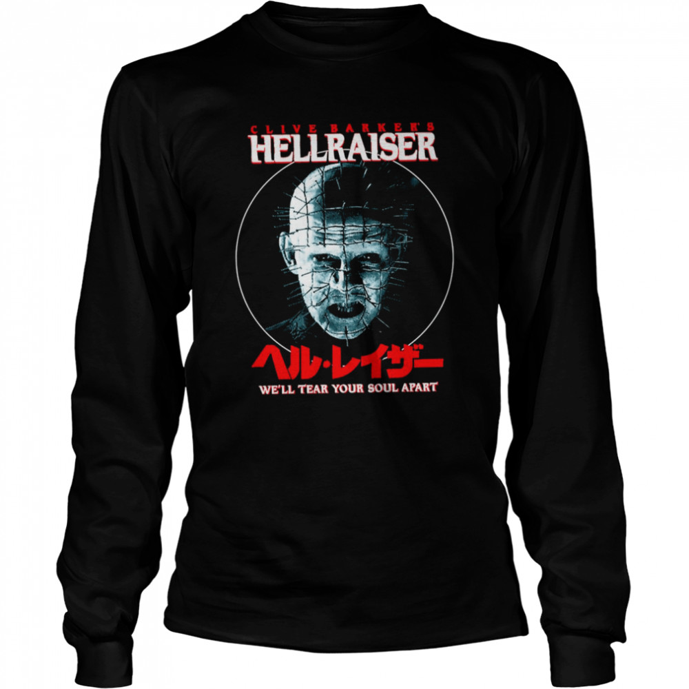 Horror Hell Raiser Pinhead Horror Movie Halloween Monsters shirt Long Sleeved T-shirt