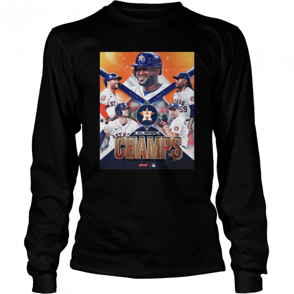 Houston Astros Team 2022 AL West Champs  Long Sleeved T-shirt