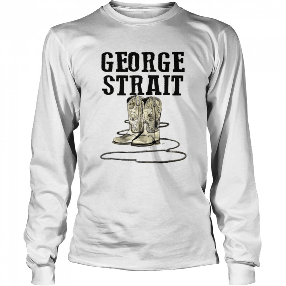 Iconic Cowboy Boots George Strait shirt Long Sleeved T-shirt