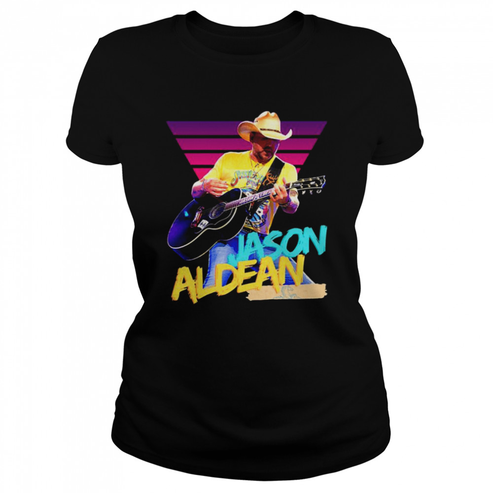 Iconic Portrait Art Jason Aldean shirt Classic Women's T-shirt