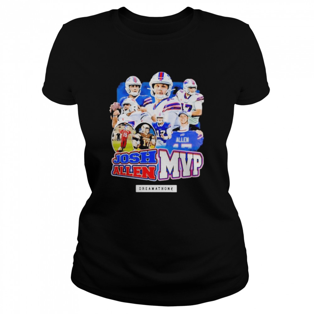 Josh Allen MVP 17 Buffalo Bill Dreamathon shirt Classic Women's T-shirt