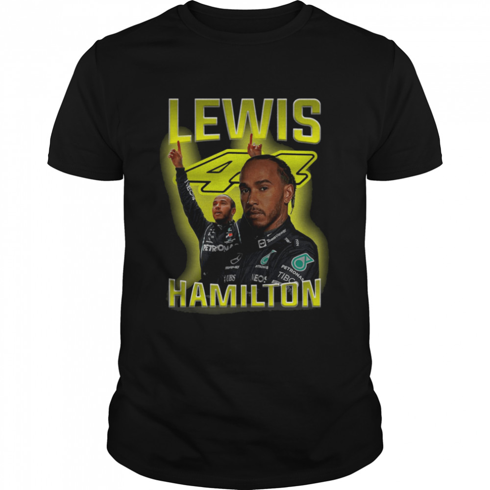 Lewis Hamilton 44 Formula 1 Bootleg 90s shirt