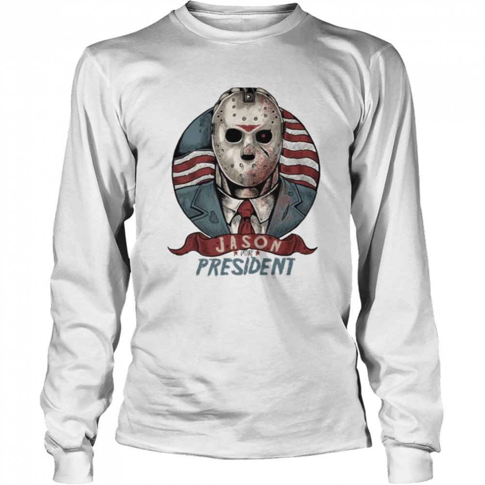 Make Friday Great Again Halloween Monsters Jason Voorhees shirt Long Sleeved T-shirt