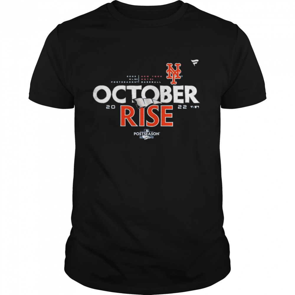 Men’s New York Mets Black 2022 Postseason Locker Room Big & Tall premium T-Shirt