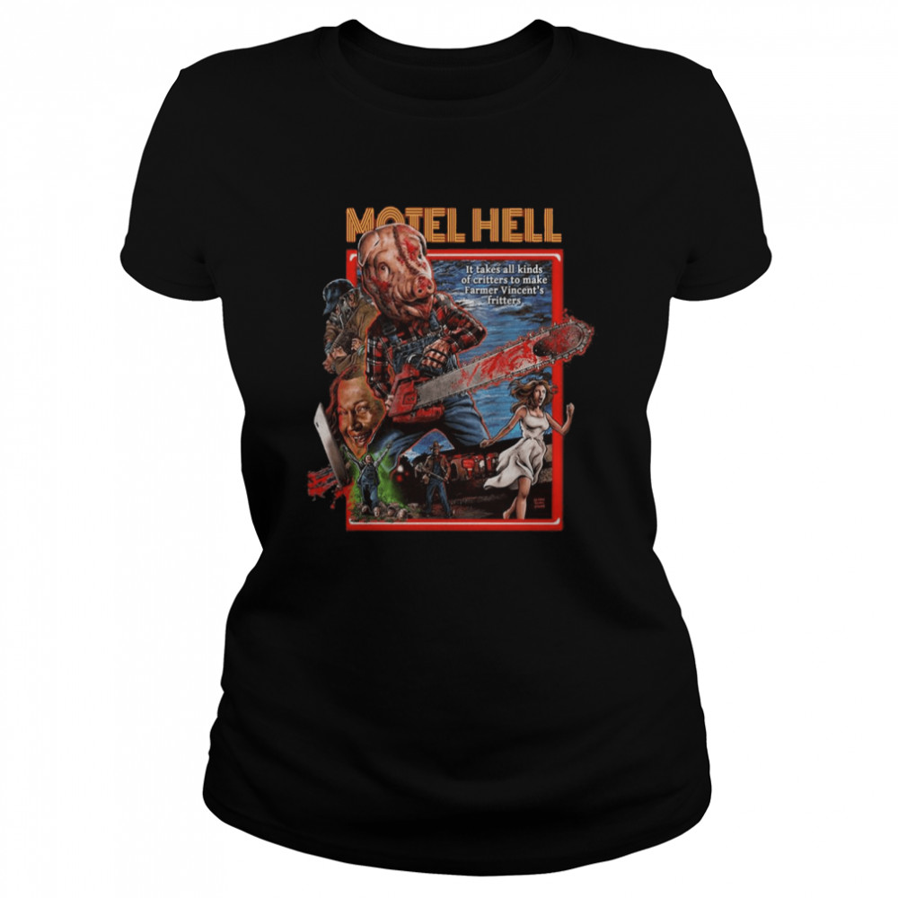 Motel Hello Special Ed Cover Art Halloween Monsters shirt Classic Women's T-shirt