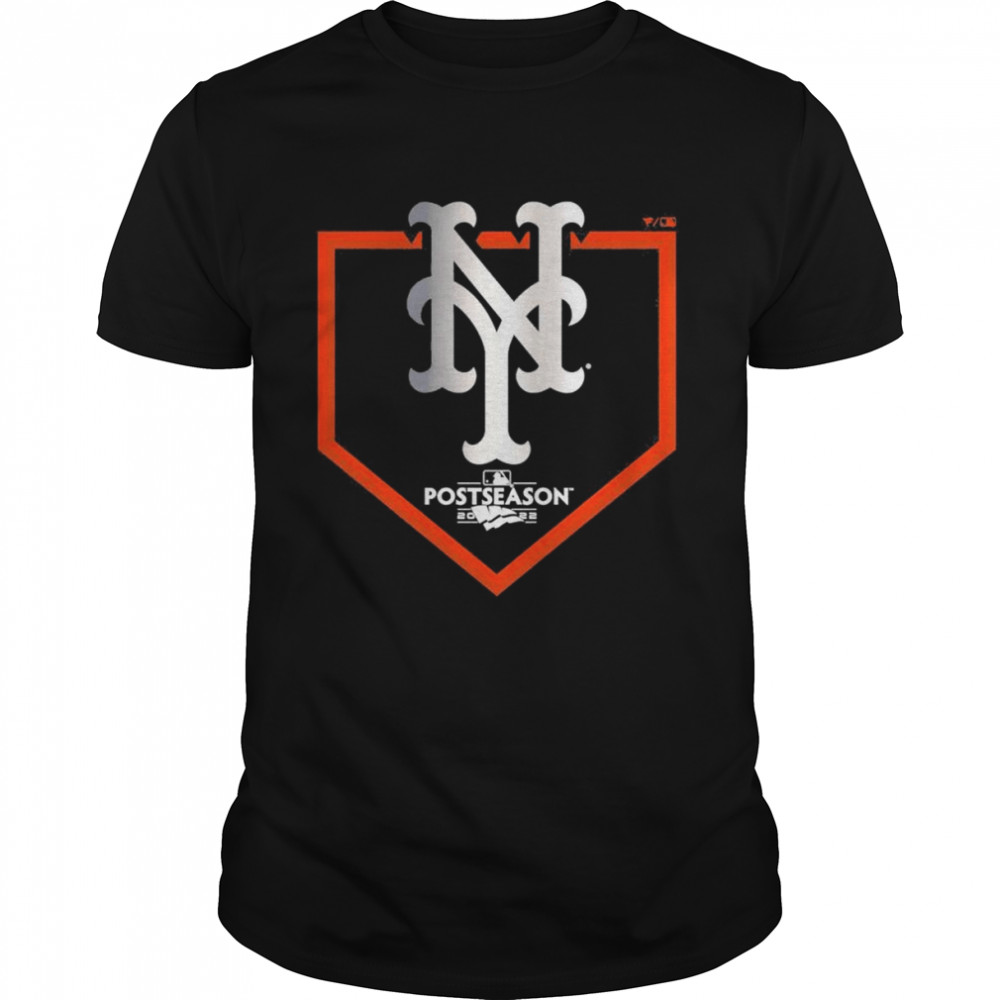 New York Mets Black 2022 Postseason Around the Horn T-Shirt
