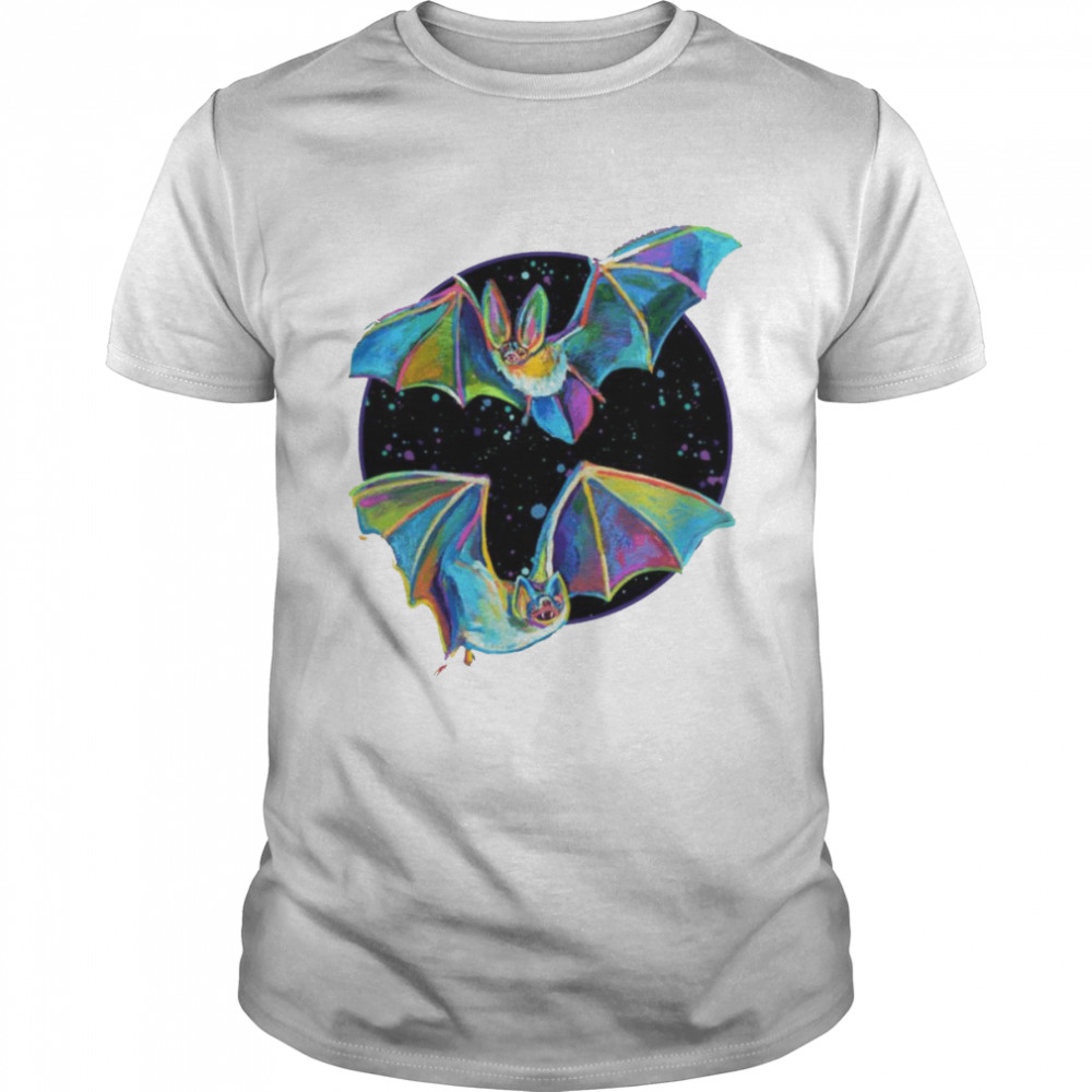 Psychedelic Bat Pattern By Robert Phelps Halloween shirt