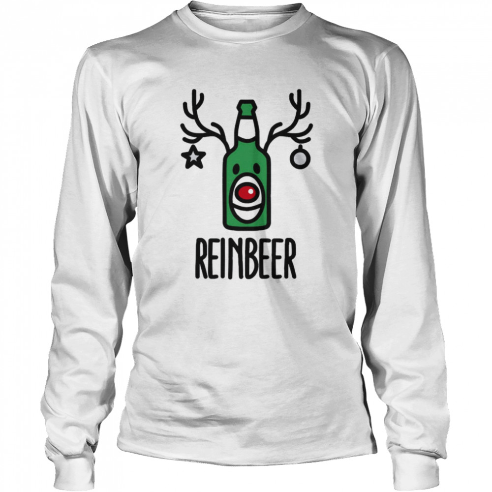 Reinbeer Is Reindeer + Beer shirt Long Sleeved T-shirt