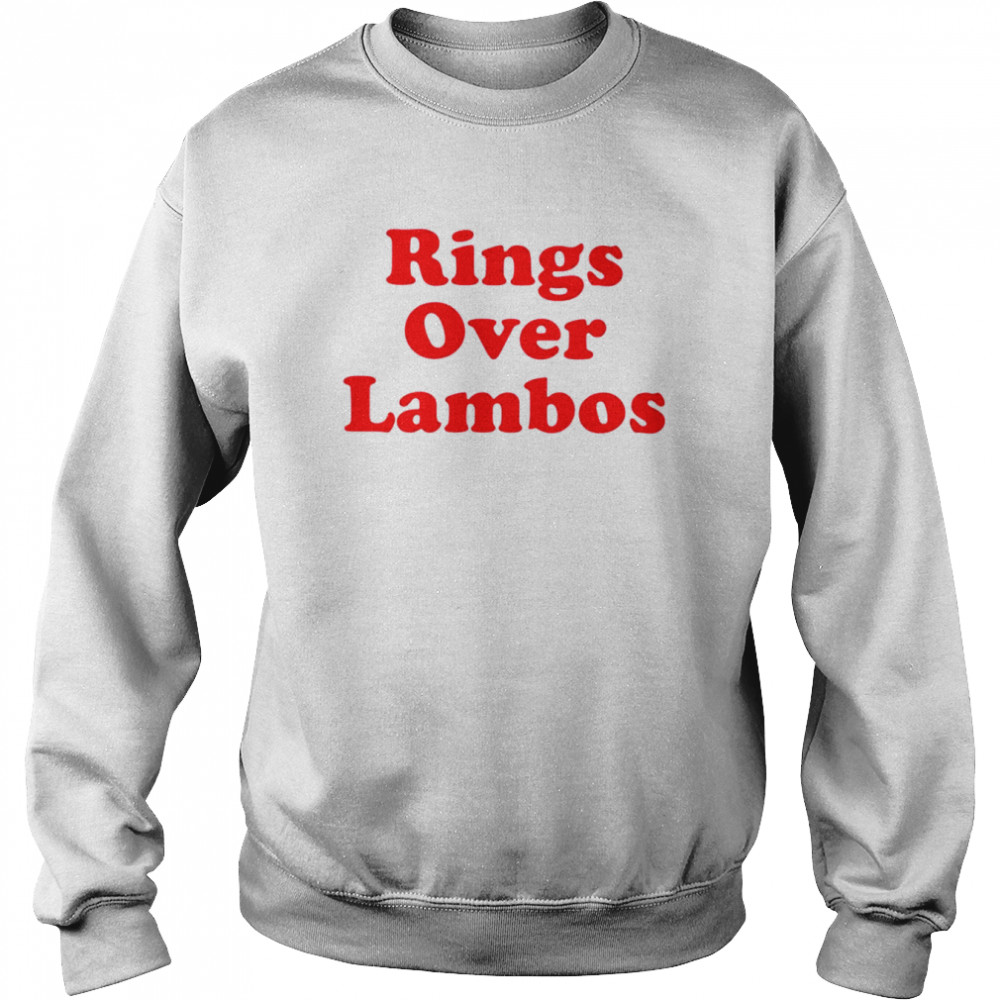 Rings over lambos shirt Unisex Sweatshirt