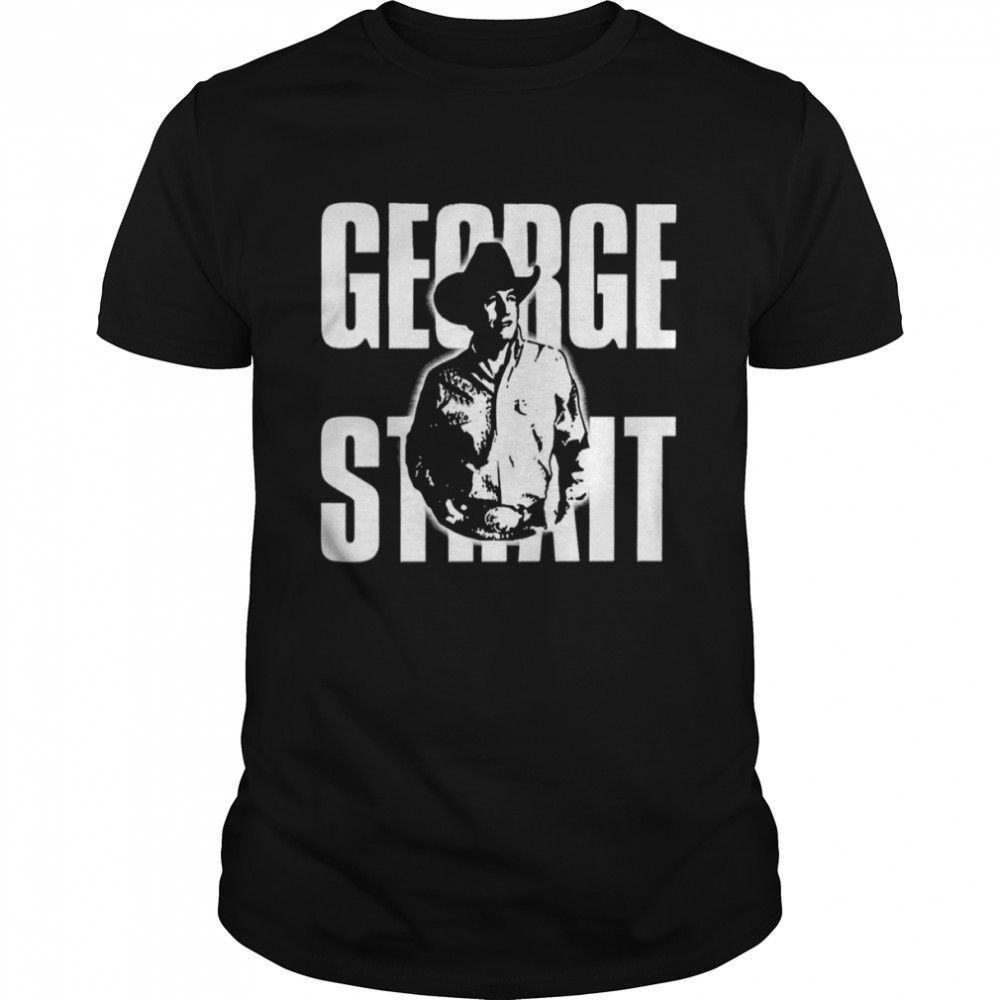 Black And White Art George Strait shirt Classic Men's T-shirt