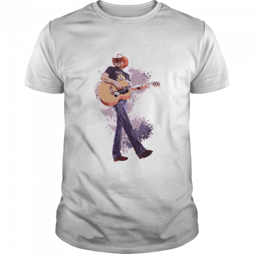 Colorful Art Jason Aldean Live In Concert shirt Classic Men's T-shirt
