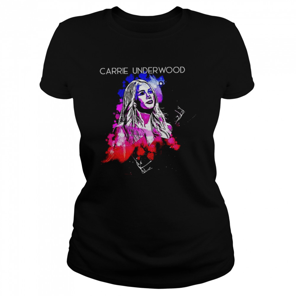 Colorful Portrait Carrie Underwood shirt Classic Women's T-shirt